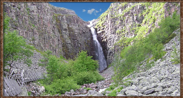 Idre Camping njupekar fulufjallet waterval